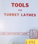 Jones & Lamson-Jones & Lamson Tools for Turret Lathes, 103-B Manual-General-Information-01